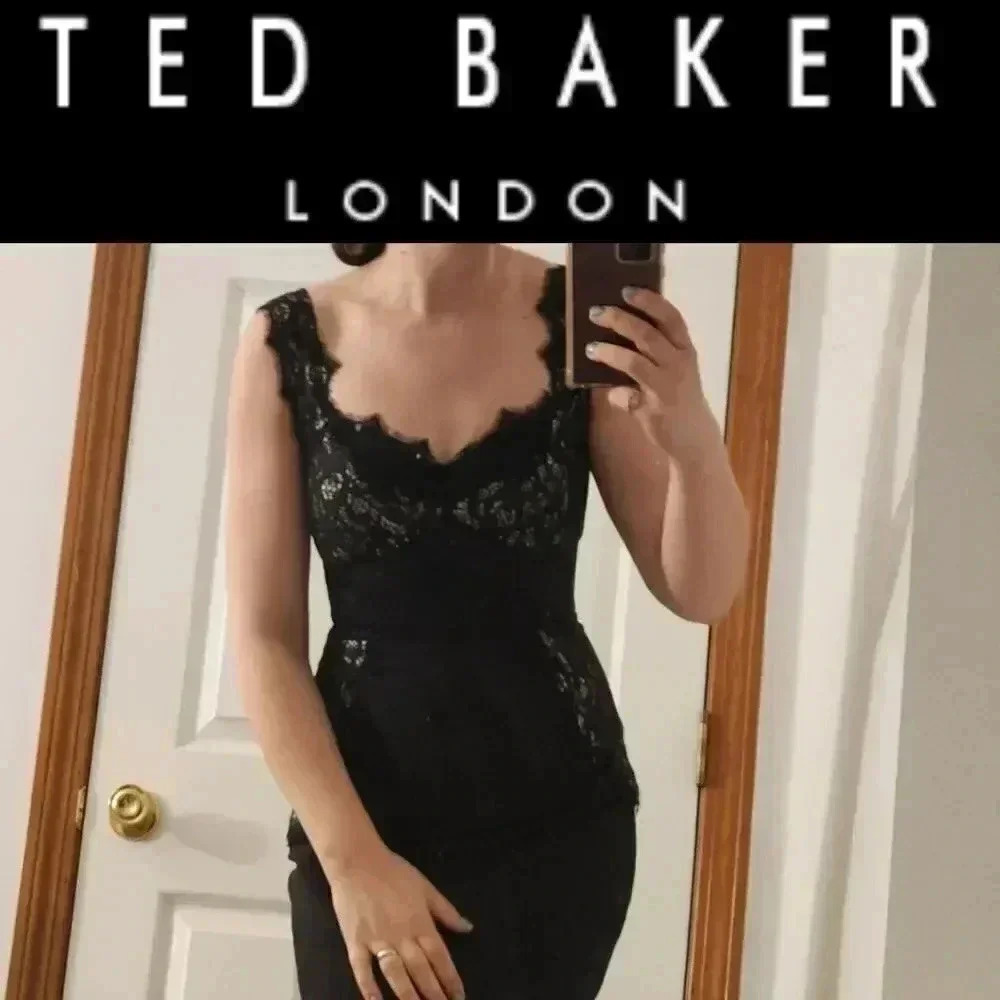 Ted Baker black lace dress